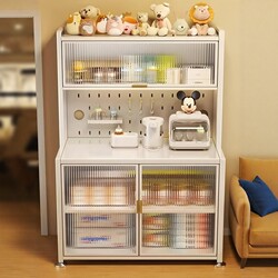 Baby Feeding Table, Baby Supplies, Milk Powder, Complementary Food, Large-Capacity Storage Rack, Children's Toy Storage and Organization Storage Cabinet