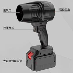 80 Ducted Violent Fan for Car Washing, Water Blowing, Dust Removal, Snow Removal, High-Power Turbo Blower, Lithium Battery Storm Blower