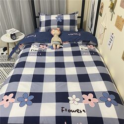 Bed sheets, three-piece set of bedding, top and bottom bunk bedding, student dormitory, single quilt cover, four-piece set of quilt cover, full set of quilt