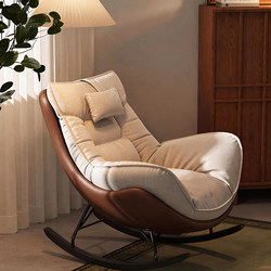 2026 New High-End Rocking Chair for Living Room, Balcony, Bedroom, Home Use, Lazy Sofa, Retro Single Sofa Rocking Chair