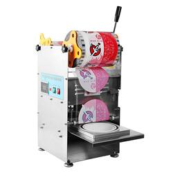 Round Plastic Bowl Sealing Machine for Commercial Use, Automatic Sealing Machine for Takeout Dishes Like Braised Pork, Hot Pot Cups, and Spicy Hot Pot Packaging