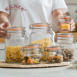 kilner British glass jar grain storage box household pasta dry goods storage bottle food sealed jar