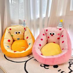 Floor Cat-Shaped Lazy Sofa Single Seat Cushion Cartoon Bedroom Girls' Room Corner Reading Cushion Futon