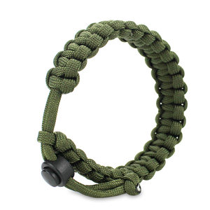 
Cross-border hot-selling paracord woven bracelet adjustable outdoor camping emergency bracelet chain trendy men's popular creative bracelet