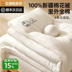 Xinjiang Cotton Quilt, Winter Quilt, All-Cotton Quilt, Thickened for Autumn and Winter, Warm Pure Cotton Quilt Core, Single-Person Cotton Padding for Winter