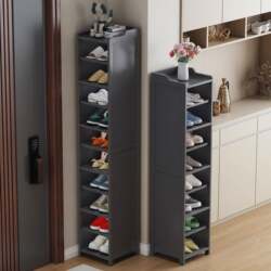 Narrow Small Shoe Cabinet for Home Entrance Simple Modern Entry Outdoor Corridor Corridor Door Shoe Rack Locker Floor-Standing