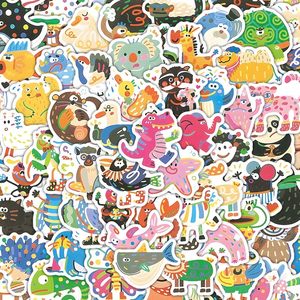 
200 pieces of painted animal stickers, cartoon dogs, dinosaurs, pandas, dopamine graffiti small patterns, diy decorative stickers