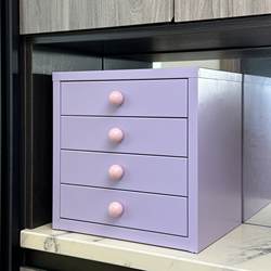 Entryway Storage Rack Desktop Drawer-Type Storage Box Tabletop Dopamine Cosmetics Storage Cabinet Storage Cabinet
