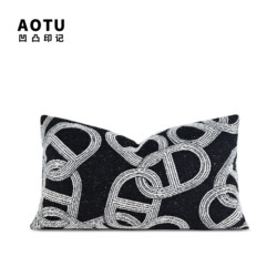 Rectangular Pillow, Light Luxury, High-End Feel, Cushion for Living Room Sofa, Office Oversized Backrest, Simple Designer Style