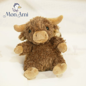 American monami Monami Plateau Cow Chick Heather bag charm plush doll key chain pendant decoration