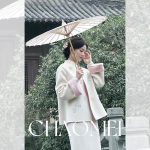 
Feng (CHAOMEI [Peach] New Chinese style national style embroidered wool double-sided woolen jacket + skirt suit