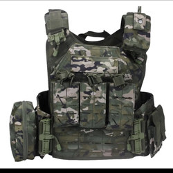 New Tactical Vest, One-Click Quick-Release Tactical Vest, Bulletproof Vest, Weight-Bearing Steel Plate, Special War, Universal Protection, Multi-Functional