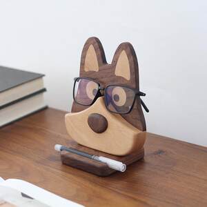 Solid Wood Glasses Shelf Multifunctional Desktop Storing Relief Mobile Phone Relief iPad Smedy Watch Hand Piccoding frame
