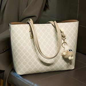 
Genuine Leather Bag 2025 Simple Autumn and Winter New Fashion Commuting Versatile Large Capacity Document Bag Shoulder Tote Women's Bag