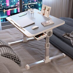 Japanese Quality Foldable Adjustable Bed Table Study Desk Bedroom Computer Desk Dormitory Student Writing Desk
