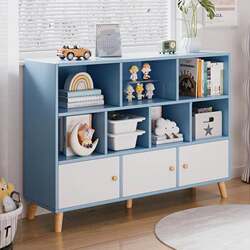 Bookshelf Storage Rack Floor-Standing Against the Wall Living Room Children's Toy Storage Cabinet Storage Cabinet Home Small Bookcase