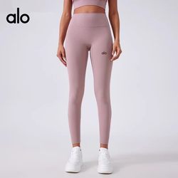 Alo 2025 New Spring/Summer Butt-Lifting Yoga Pants High-Waisted Outerwear Fitness Slimming Long Pilates Naked-Feel Running Pants