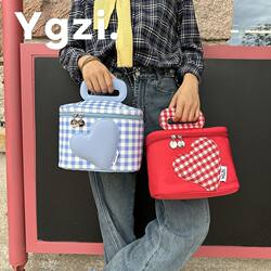Ygzi New Cosmetic Bag, Thickened Large-Capacity Makeup Bag, Travel Partitioned Storage Bag, Toiletry Tote Bag, Gift Bag