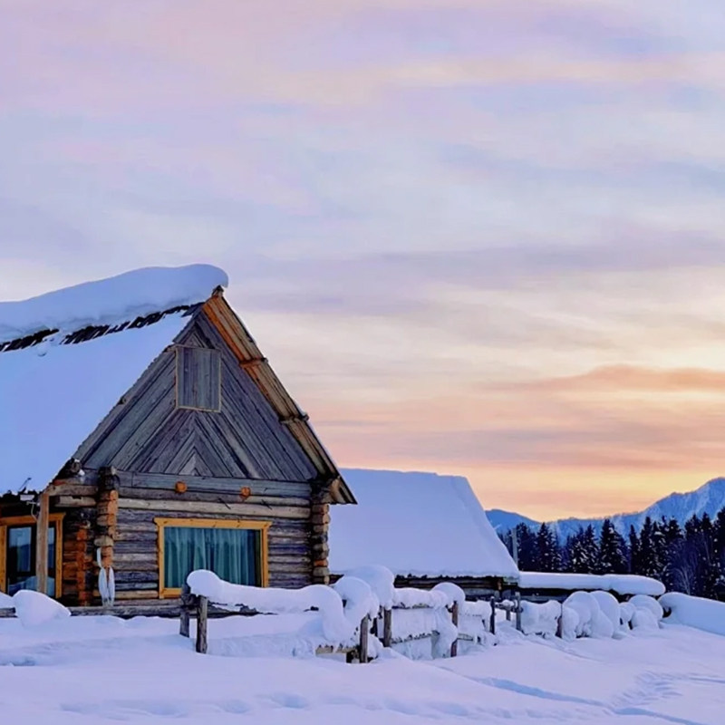 6人纯玩小团新疆旅游8天7晚0自费喀纳斯赛里木湖禾木村雪景小木屋