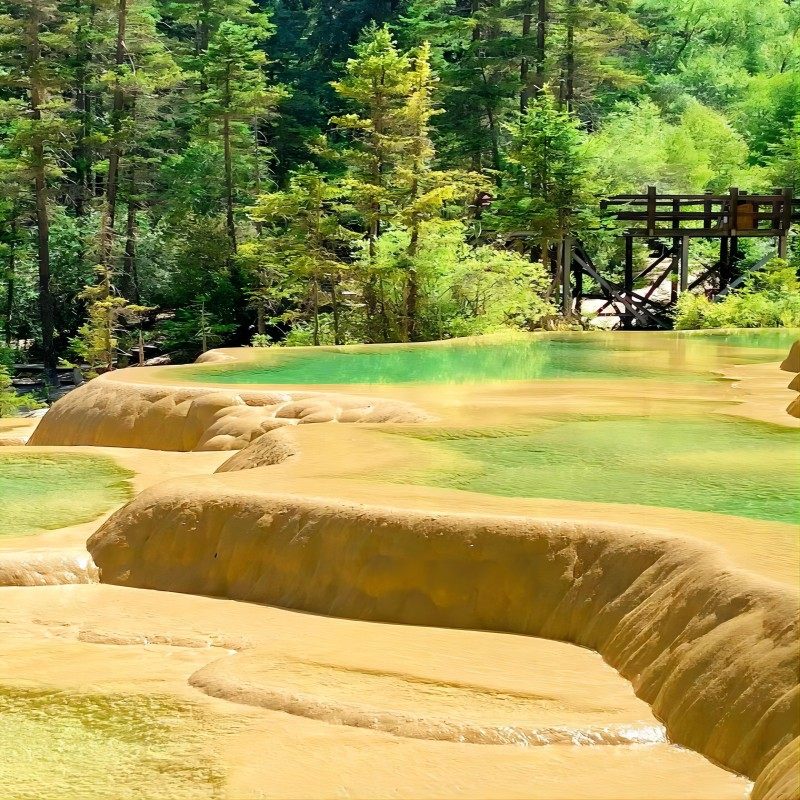 纯玩无购物 四川旅游5天成都九寨沟黄龙景区都江堰2+1豪华保姆车