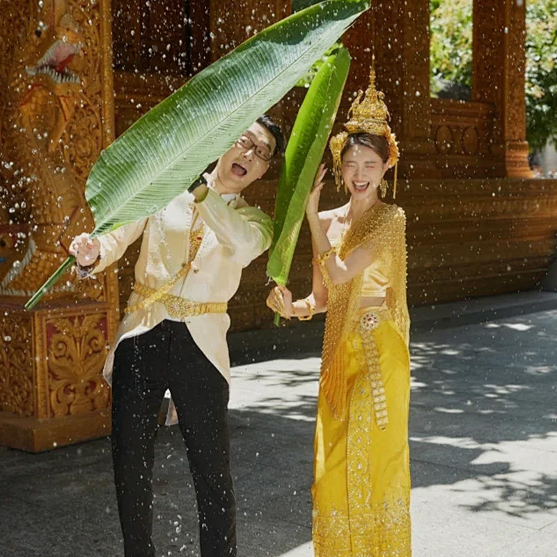 100%纯玩 云南西双版纳旅游野象谷傣族园大佛寺喜来登酒店5天4晚