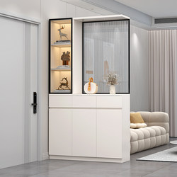 Entrance Cabinet Facing the Front Door, Living Room Partition Cabinet, Glass Screen Cabinet, Cream Style 2026 New Model Entryway Shoe Cabinet
