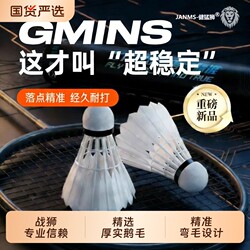 Badminton Goose Feathers 12-Pack/6 Durable Balls White Black Training Professional Competition Durable Balls Luminous Nylon