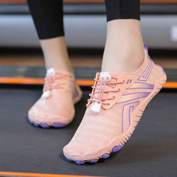 Indoor Fitness Shoes for Men and Women, Special Shock-Absorbing Shoes for Treadmills, Women's Yoga Jump Rope Shoes, Gym Training Soft-Soled Sports Shoes