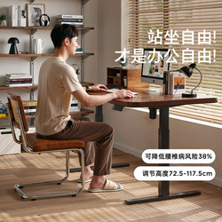 Gujia Furniture Electric Height Adjustable Desk Home Office Desk Study Student Study Table Rectangular Double Gaming Desk