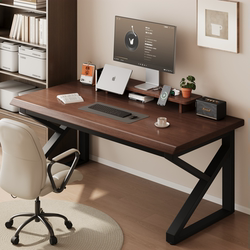 Gujia Home Furniture Computer Desk for Home Use, Desktop Computer Stand, Workstation Combination, Elevated Shelf, Study Desk, Office Desk