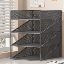 Desktop Storage Rack, Desk Organizer, Simple Bookshelf, Desk Storage, Home Office File Storage Rack