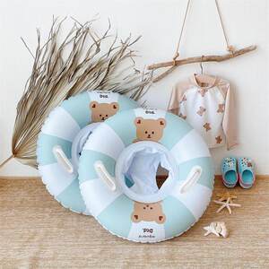 
Korean INS swimming ring children's sitting ring thickened infant boy life buoy 1-4 years old little girl swimming ring