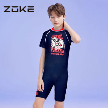 zoke/zhouke children's split swimsuit teen boys 2025 new sun protection resort hot spring swimsuit