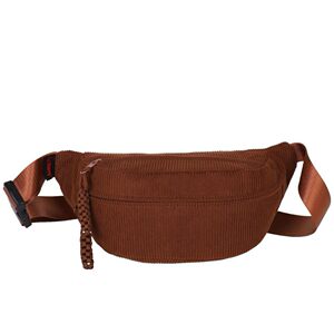 
New trendy Korean version in corduroy waist bag, fashionable solid color casual sports crossbody bag, multi-layer chest bag