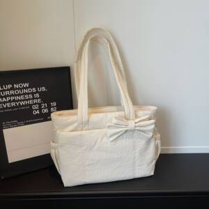 
2025 New Crossbody Bag College Student Class Bag Women’s Dual-use In Style Japanese Style Large Capacity Solid Color Shoulder Bag