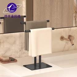Desktop Towel Rack Stainless Steel No-Drill Rag Holder Desktop Storage Rack Countertop Kitchen Bathroom Restroom Hotel