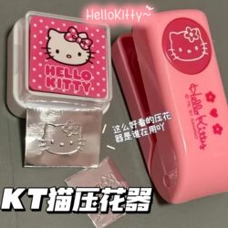Hello Kitty Embossing Tool Creative Cartoon Journal Tool Student Cute Handmade Embossing Stamp Stress Relief Gadget