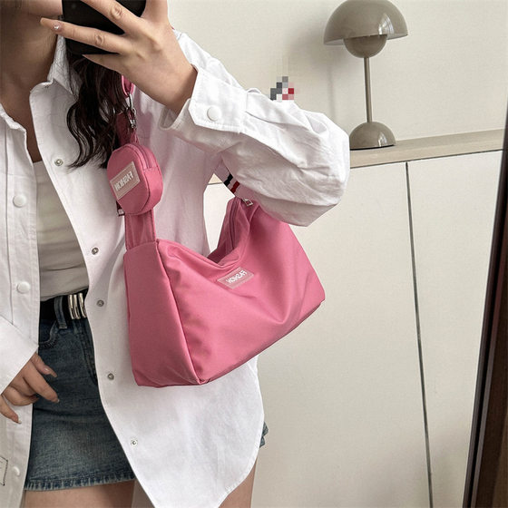 
Trendy tote bag, trendy retro cross-body bag, casual summer new style, simple and fashionable shoulder bag, fashionable and simple