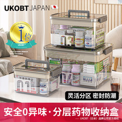 Japanese Medicine Storage Box, Large Capacity Household Medicine Box, Multi-Layer Medicine Storage Box for Home Use, Small Medicine Box for Children