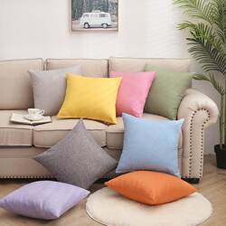 Hotel Sofa Back Cushion, High-End Minimalist Style Living Room Cushion, Pillowcase, Solid Color Headboard Pillow, Removable and Washable for Home Use