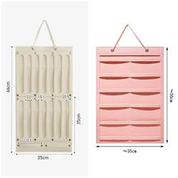 Children's hairpin hairband storage artifact hairpin hair rope rubber band storage hanging bag wall jewelry jewelry box wall hanging belt