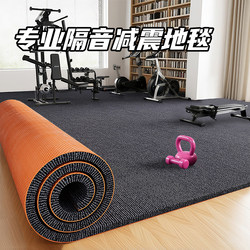 Gym Floor Mats for Home Use, Large Area, Full Coverage, Soundproofing, Shock Absorption, Sports Shockproof, Thickened, Sound-Absorbing, Non-Slip Carpet