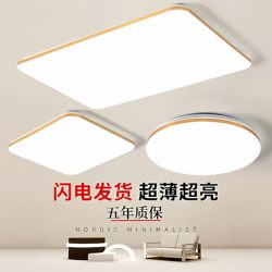 Guangdong Led Ceiling Light Ultra-Thin Rectangular Main Light for Living Room, Bedroom, Dining Room, Study, Corridor, and Hallway Home Lighting
