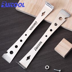 Ruitu Stainless Steel Pry Bar, Woodworking Crowbar, Special Steel Multi-Functional Scraper, Woodworking Installation Tool Set
