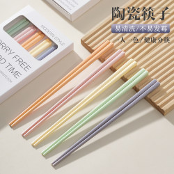 Ceramic Chopsticks for Home Use, High-End, Antibacterial, Mold-Resistant, Genuine Jingdezhen, New Model, Family-Specific, One Person One Chopstick