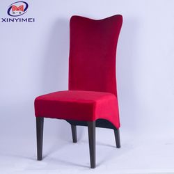 Factory direct sales hotel banquet imitation wood dining chairs, velvet-wrapped chairs, Western restaurant cafe leisure chairs