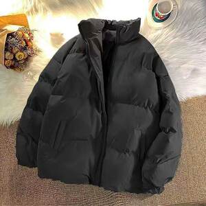 
Boys' winter thickened cotton clothes, trendy stand-up collar warm bread clothes, men's and women's couple's cotton clothes, coats and jackets