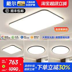 Dell Living Room Lamp Led Eye-Protection Ceiling Lamp Modern Simple and Elegant Guangdong Zhongshan Lighting Combination Whole House Package
