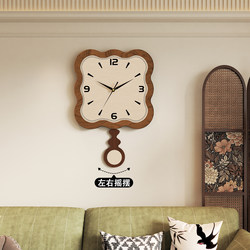 Internet Celebrity Clock Home Living Room Wall Clock New Simple and Atmospheric Clock Wall Hanging Silent Perpetual Calendar Quartz Clock