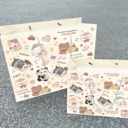 New Set of Gift Bags ins High-Quality and Exquisite Storage Bags Cartoon Gift Wrapping Paper Bags for Gifts